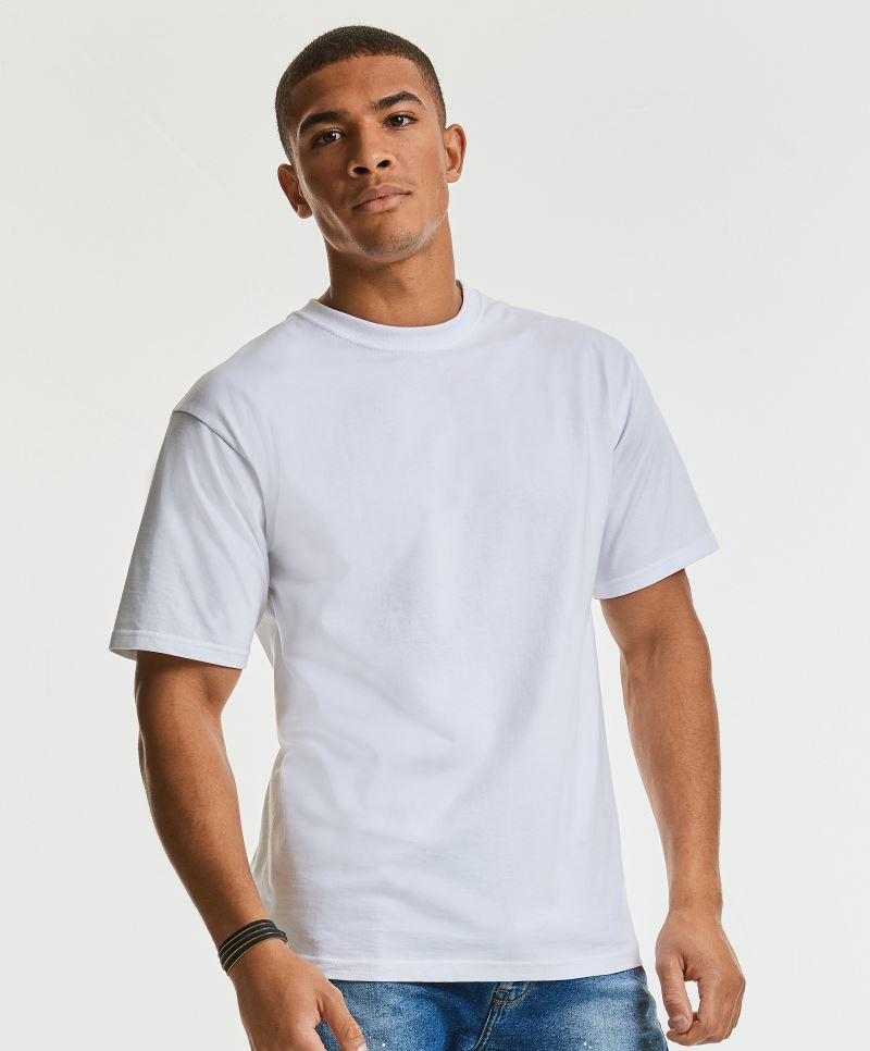 Russell Europe Pánské tričko s krátkým rukávem Russell europe (R-215M-0) Bílá S