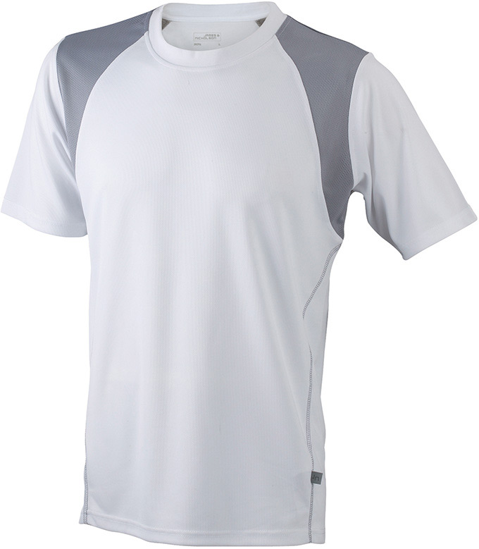 James & Nicholson Dětské běžecké triko s krátkým rukávem James & Nicholson (JN397K) Tyrkysová / Bílá M