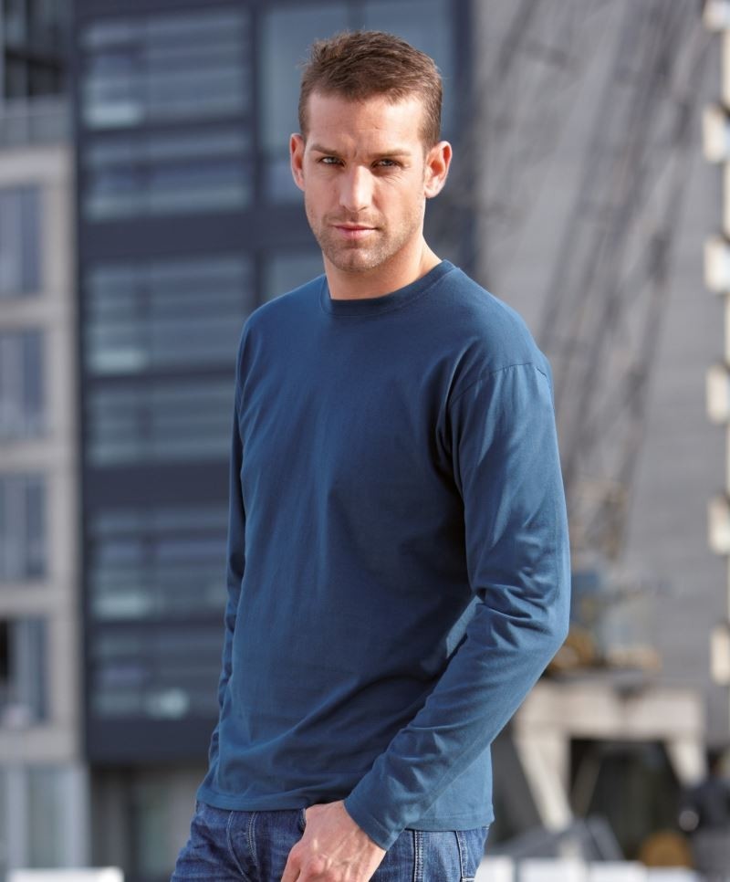 James & Nicholson Pánské triko s dlouhým rukávem James & Nicholson (JN913) Královská modrá L