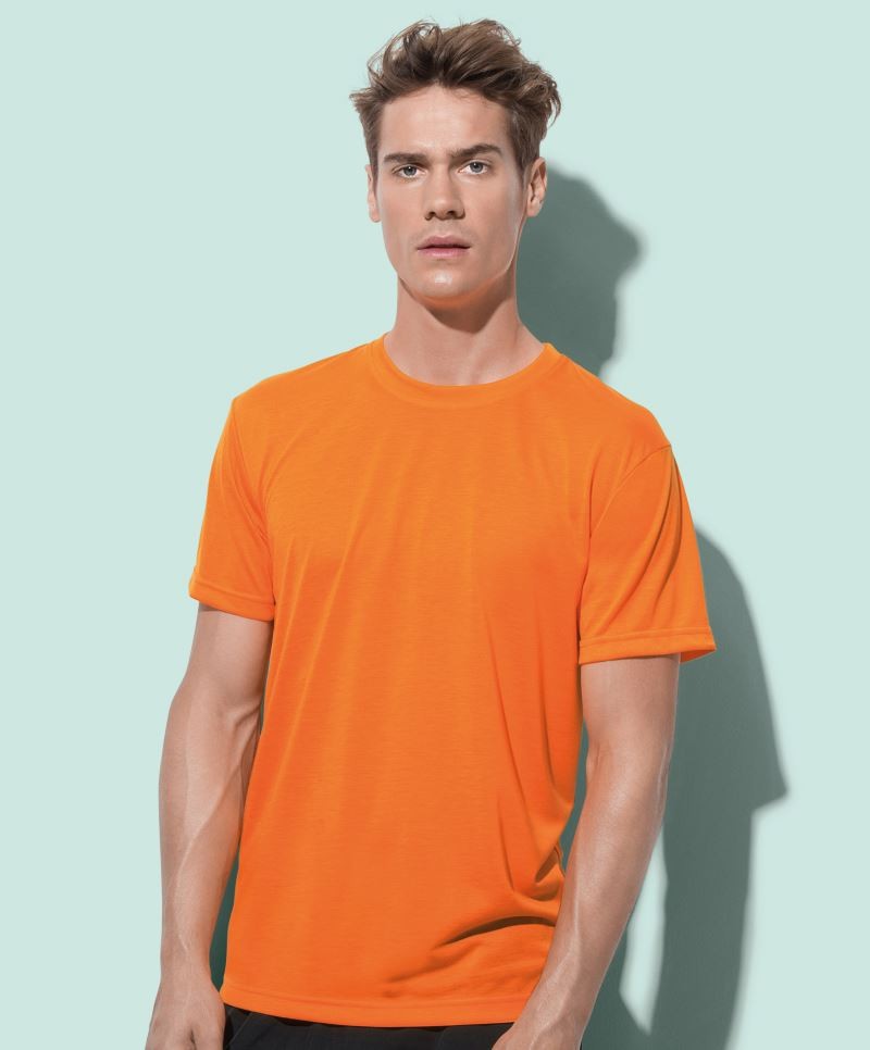 Active by Stedman Pánské tričko s krátkým rukávem Active by Stedman (ST8600) Oranžová S