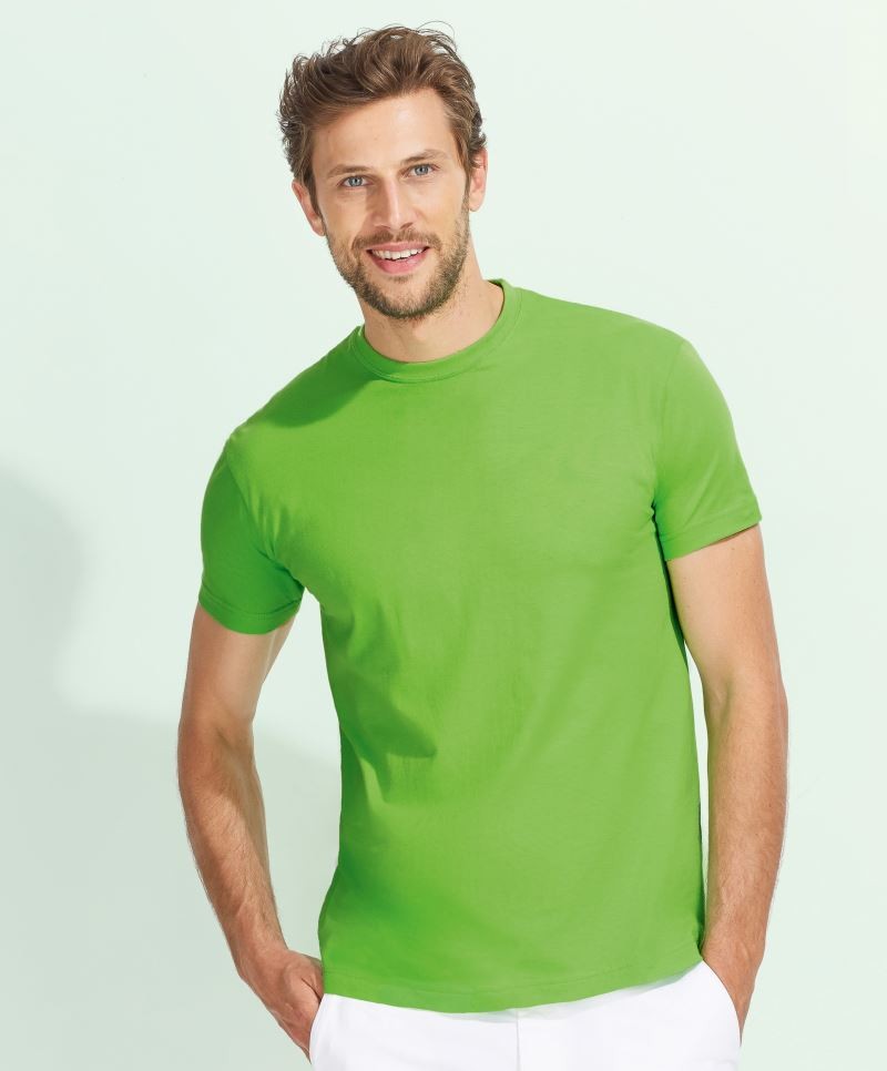 Sols Pánské triko s krátkým rukávem Sol´s - Regent Jablíčková zelená S