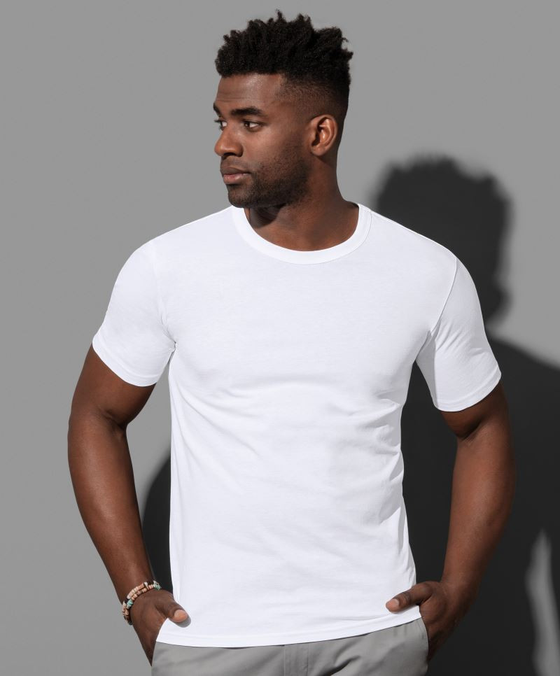Stedman collection Pánské tričko s krátkým rukávem Stedman (ST9020) Bílá S