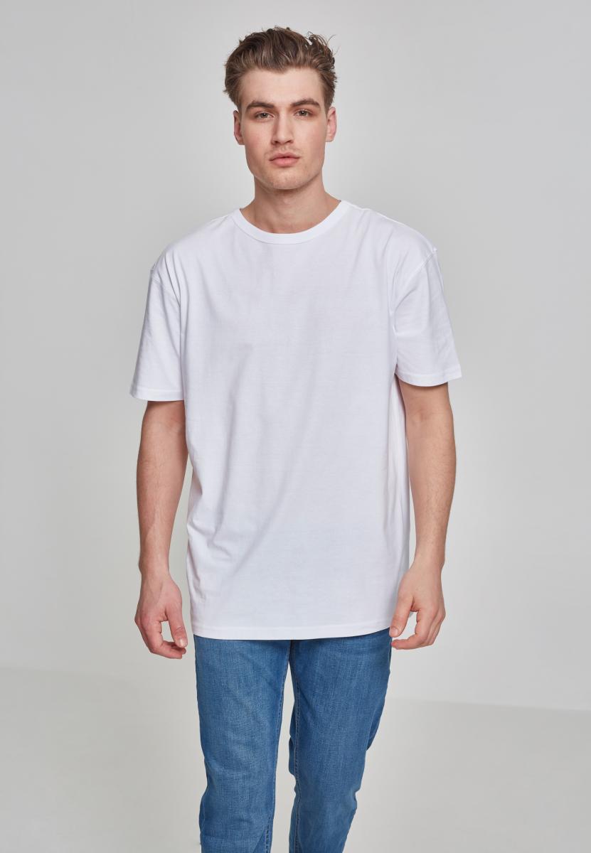 Urban Classics Pánské tričko s krátkým rukávem URBAN CLASSICS (TB1564) Bílá XL