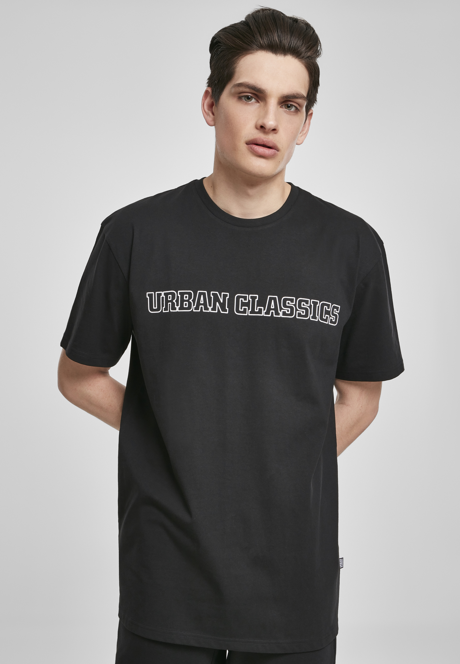 Urban Classics Pánské tričko s logem URBAN CLASSICS (TB3182) Černá S