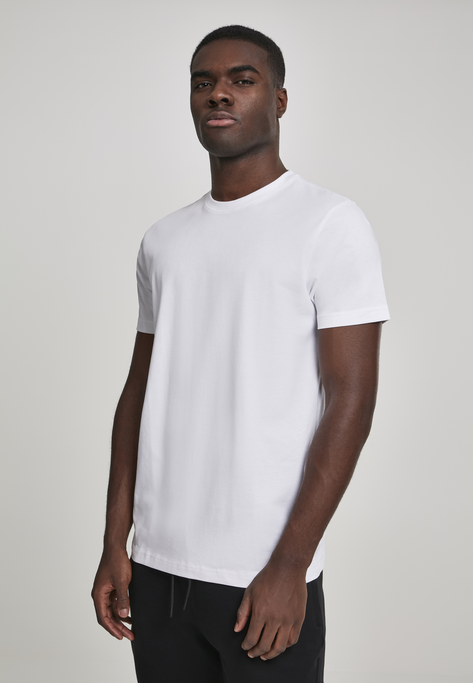 Urban Classics Pánské tričko s krátkým rukávem 2-pack URBAN CLASSICS (TB2684A) Bílá / Bílá XXL