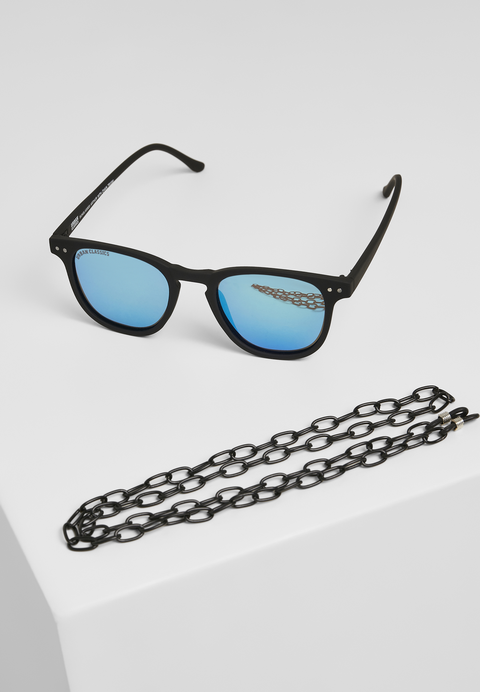 Urban Classics Řetězové sluneční brýle URBAN CLASSICS (TB3380) Černá / Modrá