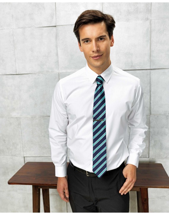 Premier Workwear Pánská košile s dlouhým rukávem Premier Workwear (PR207) Černá L/XL